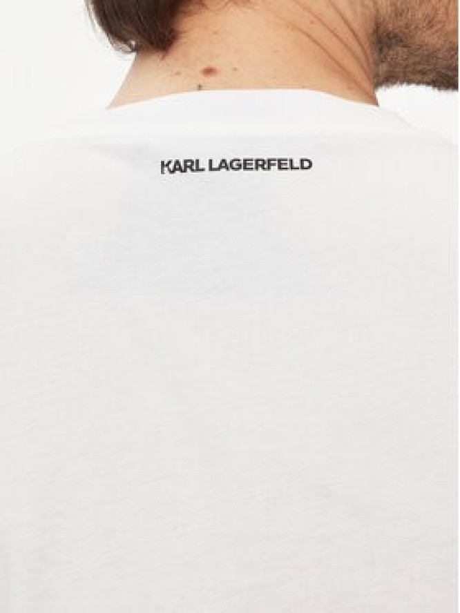 KARL LAGERFELD T-Shirt 755061 542241 Biały Regular Fit