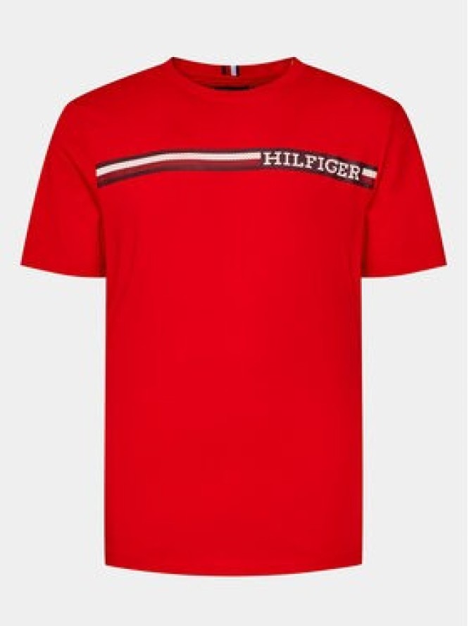 Tommy Hilfiger T-Shirt Monotype MW0MW33688 Czerwony Regular Fit