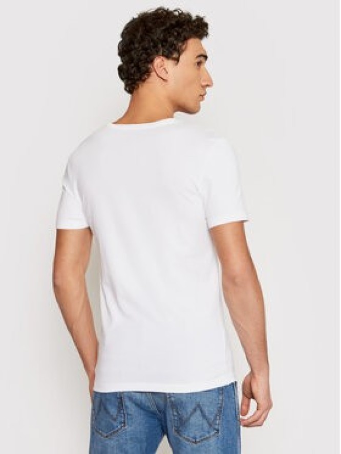 Guess T-Shirt U97M01 JR003 Biały Slim Fit