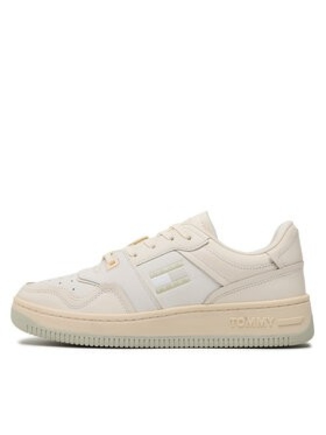 Tommy Jeans Sneakersy Basket Cupsole EM0EM01194 Écru