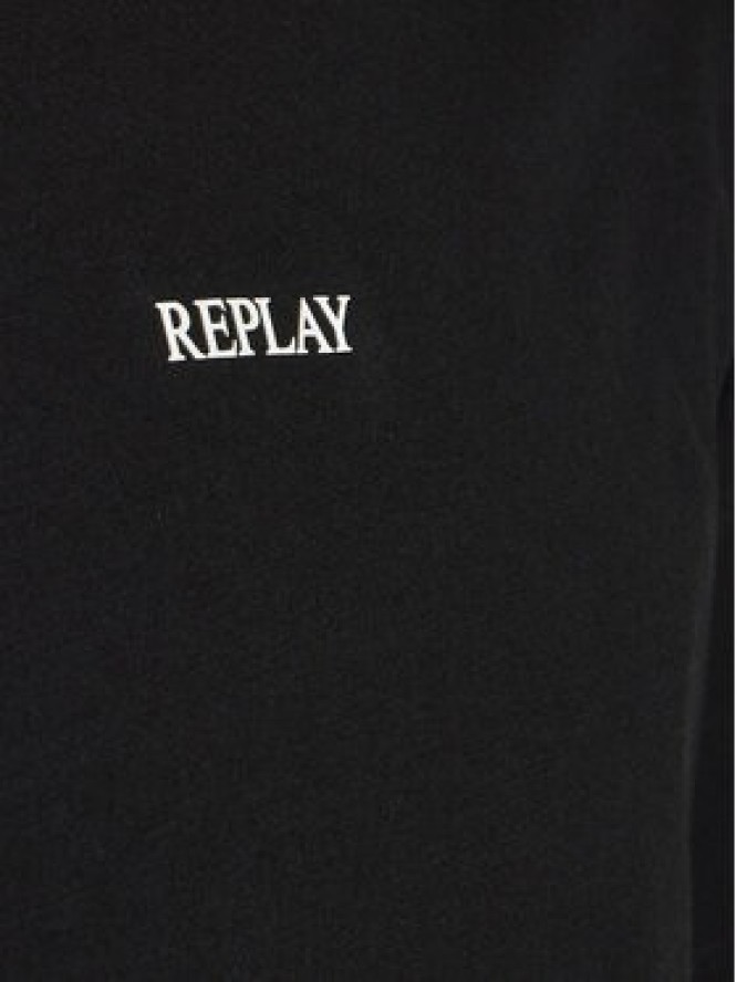 Replay T-Shirt Logo M6795 .000.2660 Czarny Regular Fit