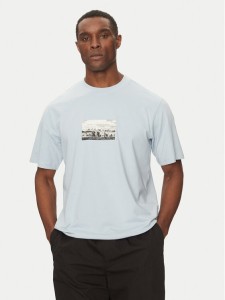 Jack&Jones T-Shirt Pacer Photo 12273775 Błękitny Relaxed Fit