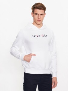 Tommy Hilfiger Bluza MW0MW32014 Biały Regular Fit