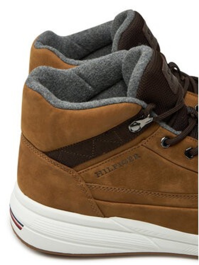 Tommy Hilfiger Sneakersy Hilfiger Warm Nubuck Hybrid B FM0FM05189 Brązowy