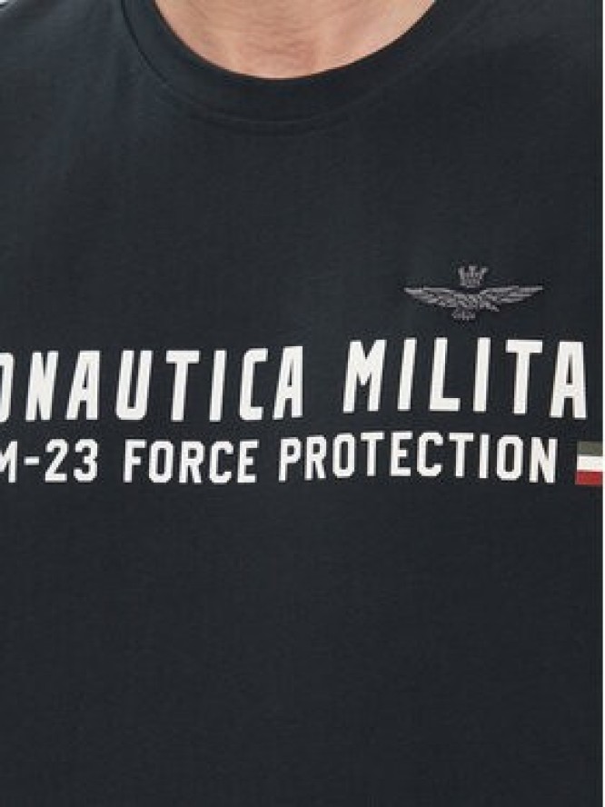Aeronautica Militare T-Shirt 241TS1942J538 Granatowy Regular Fit