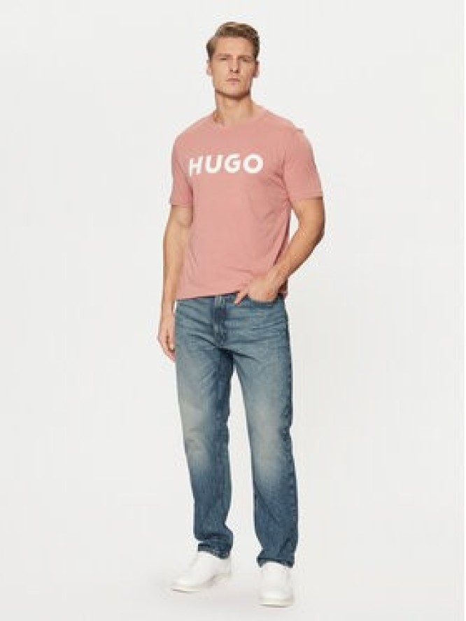 HUGO T-Shirt Dulivio 50467556 Różowy Regular Fit