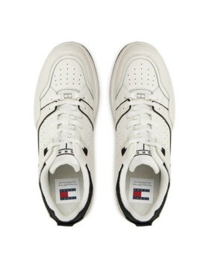 Tommy Jeans Sneakersy Tjm Basket Retro Cupsole Wl EM0EM01464 Biały