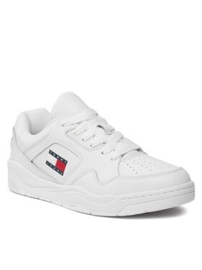 Tommy Jeans Sneakersy Tjm Leather Outsole Color EM0EM01350 Biały