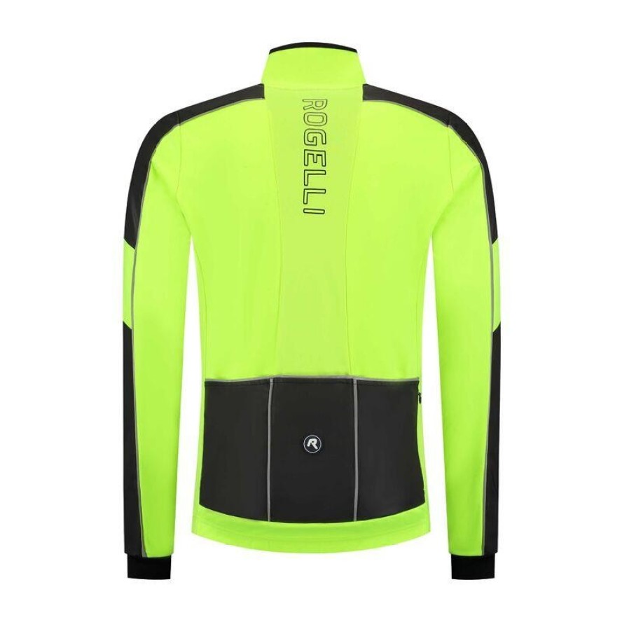 Kurtka rowerowa zimowa męska Rogelli Essential Hi Vis