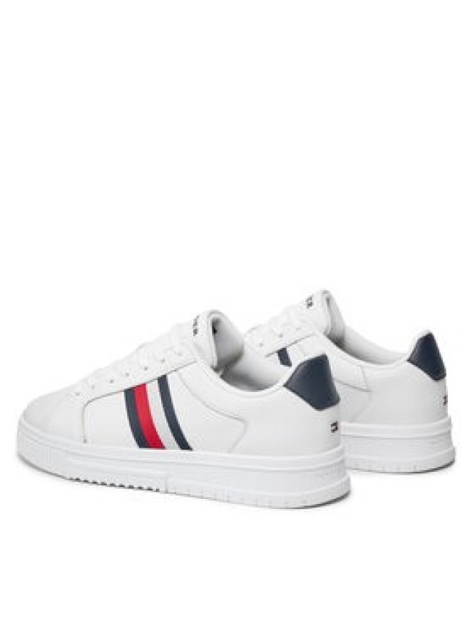 Tommy Hilfiger Sneakersy Supercup Lth Stripes Ess FM0FM04895 Biały