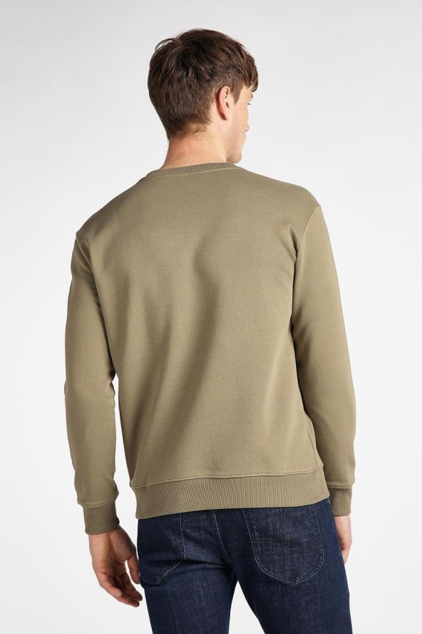 LEE STRIPE SWS MĘSKA BLUZA REGULAR FIT UTILITY GREEN L82OSPNG 112122127