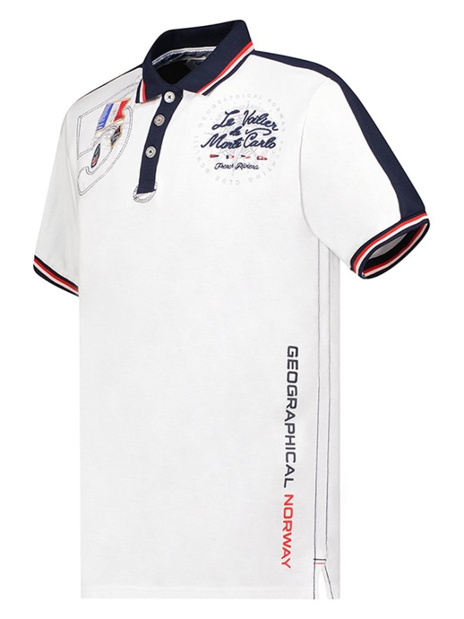 Geographical Norway Koszulka polo w kolorze białym rozmiar: M