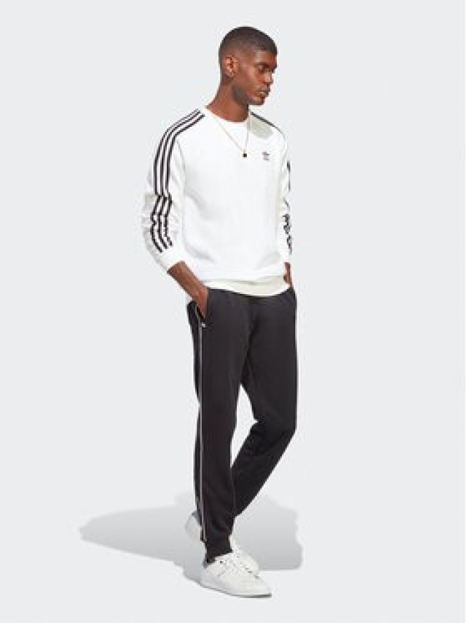 adidas Bluza Adicolor Classics 3-Stripes Crew Sweatshirt IA4862 Biały Regular Fit