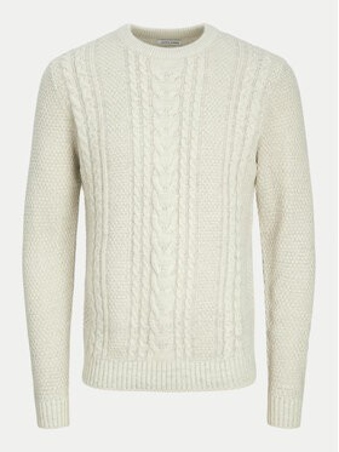 Jack&Jones Sweter Craig 12258480 Écru Regular Fit