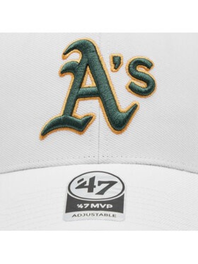 47 Brand Czapka z daszkiem Mlb Oakland Athletics '47 Mvp B-MVP18WBV-WHA Biały