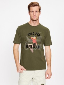 Aeronautica Militare T-Shirt 232TS2131J584 Zielony Comfort Fit