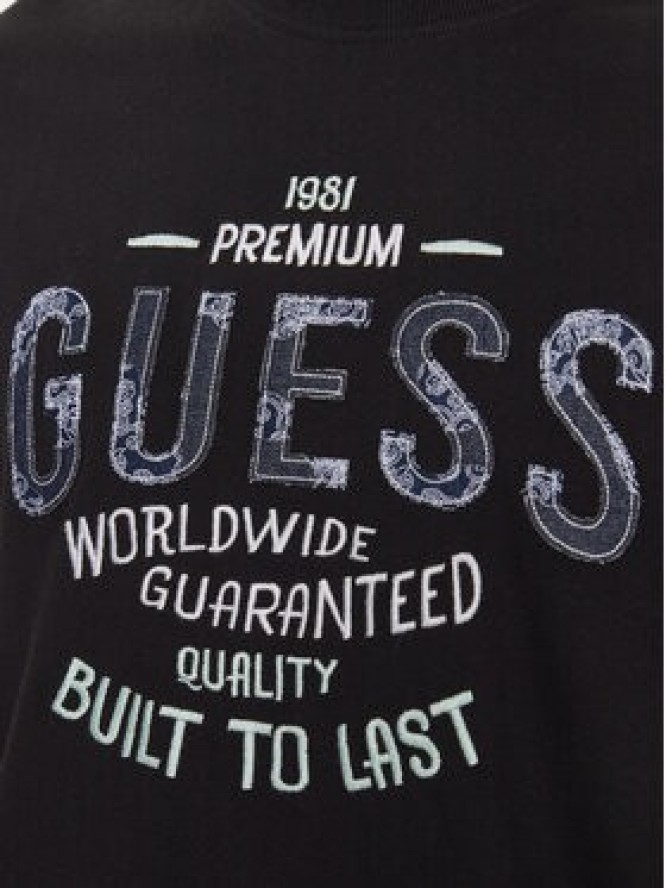 Guess T-Shirt M3BI41 K8FQ4 Czarny Regular Fit