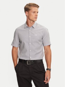 Boss Koszula Brodi_S 50431845 Szary Slim Fit