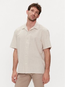 Selected Homme Koszula New Linen 16092978 Beżowy Relaxed Fit