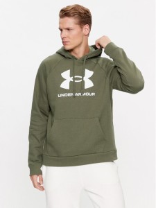 Under Armour Bluza Ua Rival Fleece Logo Hd 1379758 Khaki Loose Fit