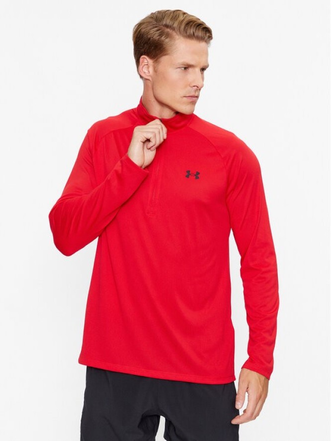 Under Armour Longsleeve Ua Tech 2.0 1/2 Zip 1328495 Czerwony Loose Fit