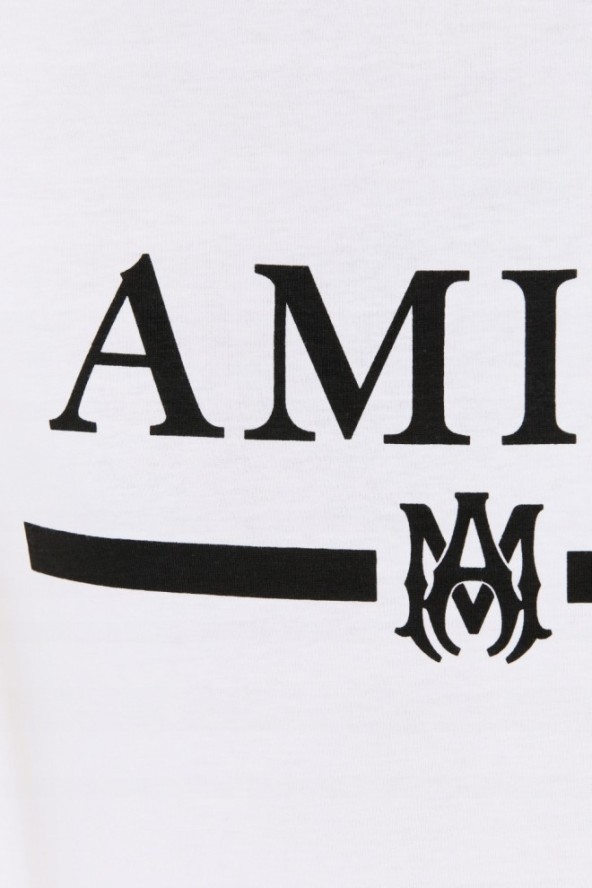 AMIRI T-shirt męski biały z podkreślonym logo