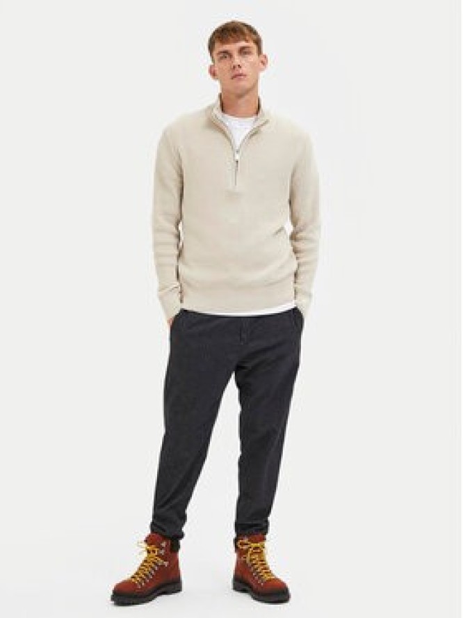 Selected Homme Sweter Rodney 16087985 Beżowy Regular Fit