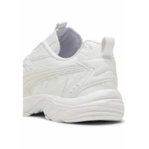 Sneakersy skórzane unisex Milenio Tech PUMA White Feather Gray