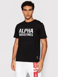 Alpha Industries T-Shirt Camo Print 156513 Czarny Regular Fit