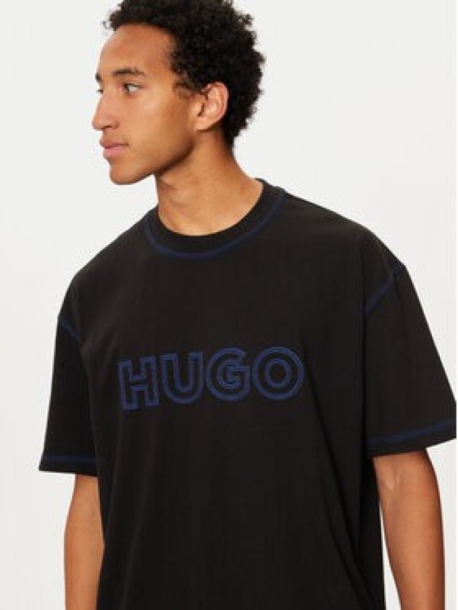 Hugo T-Shirt Nitlogo 50521686 Czarny Loose Fit