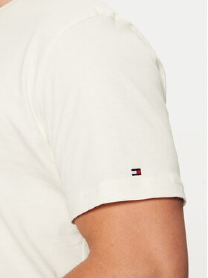 Tommy Hilfiger T-Shirt UM0UM03344 Écru Regular Fit