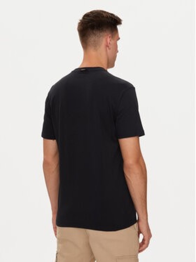 Napapijri T-Shirt S-Bollo NP0A4I3C Czarny Regular Fit