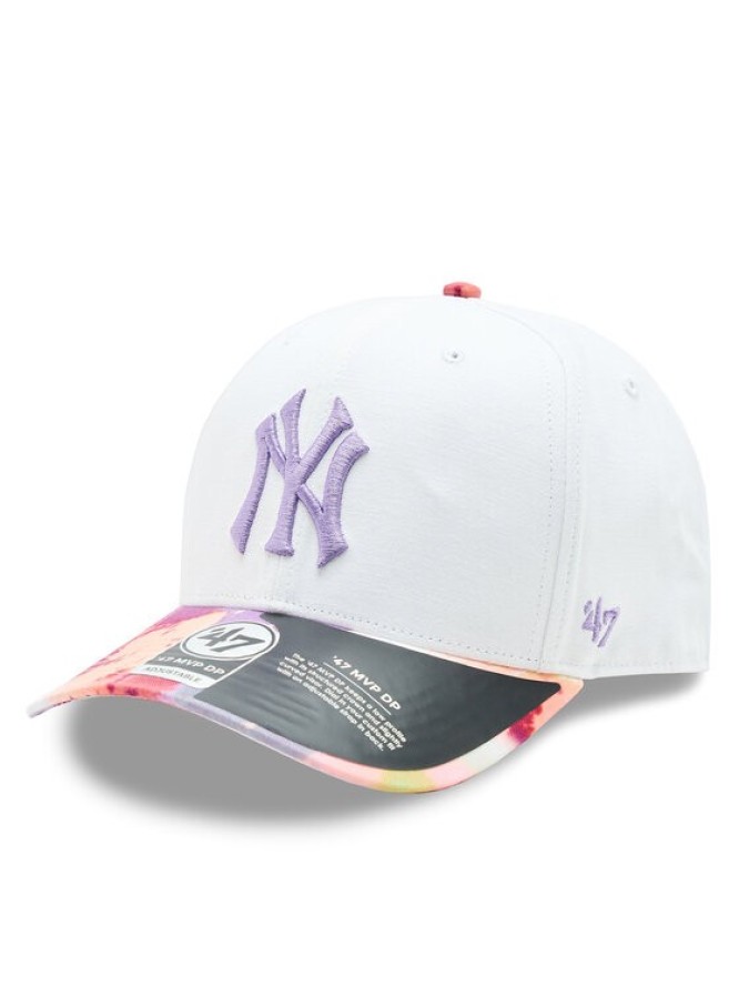 47 Brand Czapka z daszkiem MLB New York Yankees Day Glow TT '47 MVP DP B-DGLDP17GWP-WH Biały