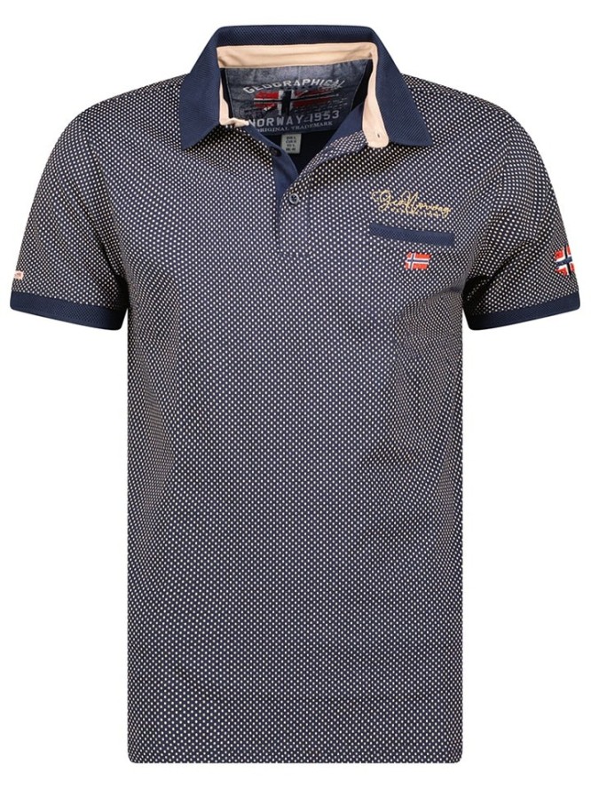 Geographical Norway Koszulka polo w kolorze granatowym rozmiar: XL