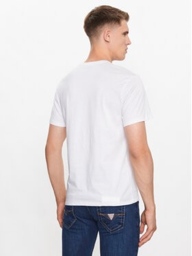 Guess T-Shirt M3YI90 K9RM1 Biały Slim Fit