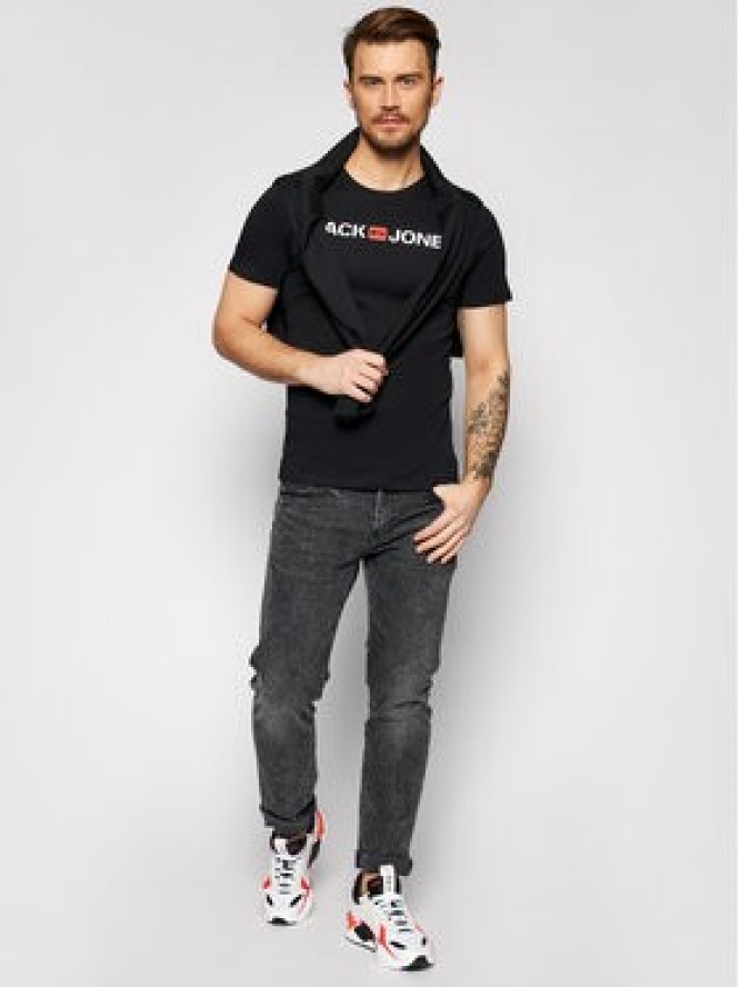 Jack&Jones T-Shirt Jjecorp Logo 12137126 Czarny Slim Fit