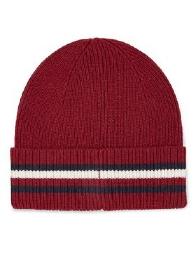 Tommy Hilfiger Czapka Corporate Beanie AM0AM11484 Czerwony