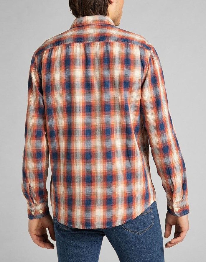 LEE WORKER SHIRT BURNT OCHRE L68HMJBH