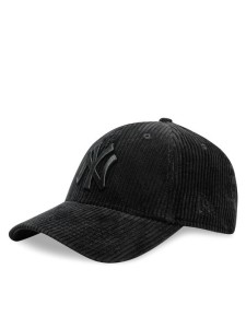 New Era Czapka z daszkiem New York Yankees Cord Black 9FORTY 60565331 Czarny