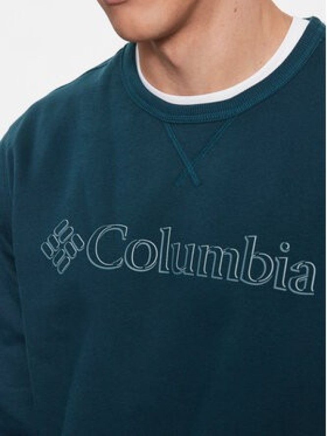 Columbia Bluza M Logo Fleece Crew Niebieski Regular Fit