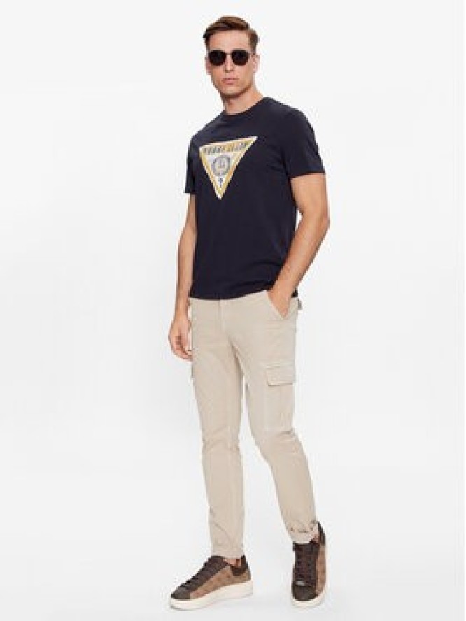 Guess T-Shirt M4RI38 J1314 Granatowy Slim Fit