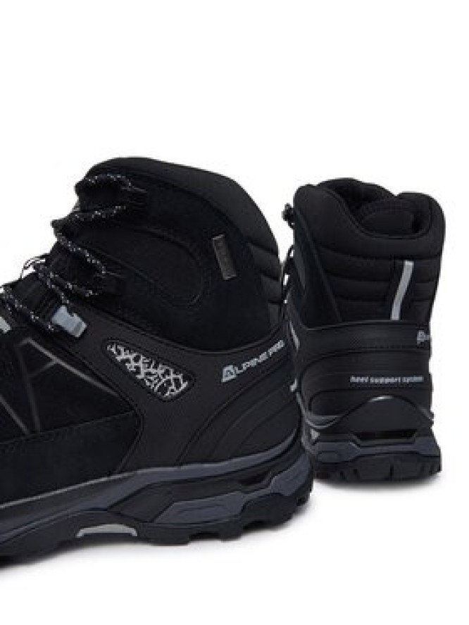 ALPINE PRO Trekkingi Vete UBTD406990PL Czarny