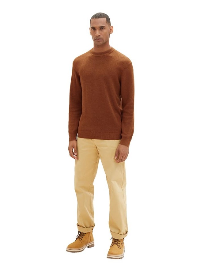 Tom Tailor Sweter w kolorze kamelowym rozmiar: XL