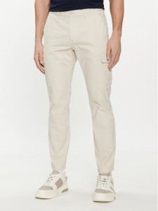 Tommy Jeans Spodnie materiałowe Austin DM0DM18940 Beżowy Slim Fit