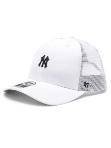 47 Brand Czapka z daszkiem MLB New York Yankees Base Runner Mesh '47 MVP B-BRNMS17CTP-WHA Biały