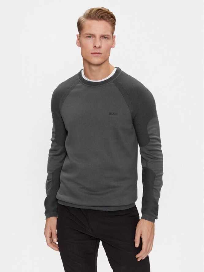 Boss Sweter Perform-X_Cn 50498519 Szary Regular Fit