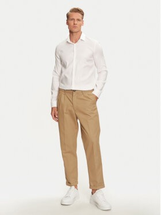 Calvin Klein Koszula K10K113528 Biały Slim Fit