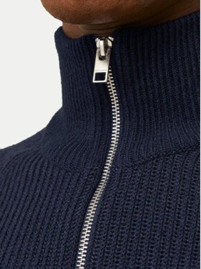 Jack&Jones Sweter Pannel 12258473 Granatowy Regular Fit