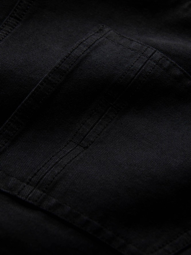 Męskie spodnie jeansowe bez przetarć SLIM FIIT - czarne V11 OM-PADP-0148 - XXL