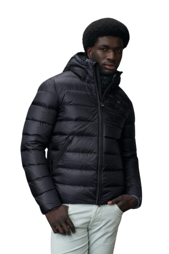 BLAUER Granatowa kurtka męska Acton Short Jackets